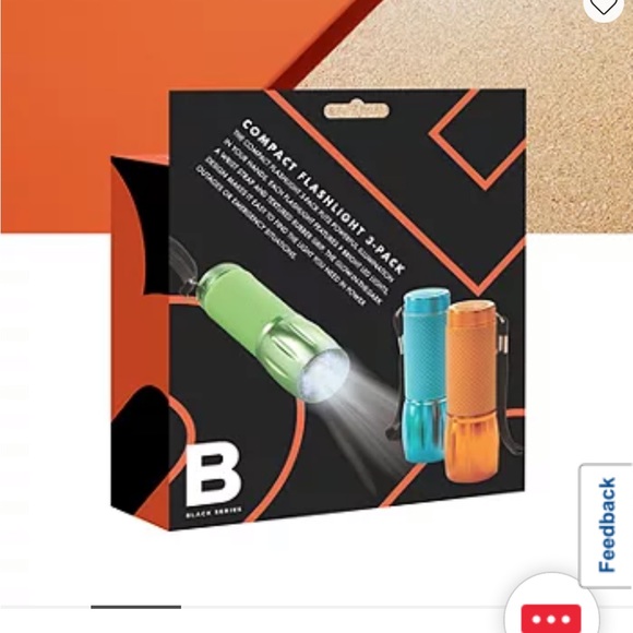 NWT Black Series 3-piece Rubberized Glow in the Dark LED Flashlights - Picture 3 of 7